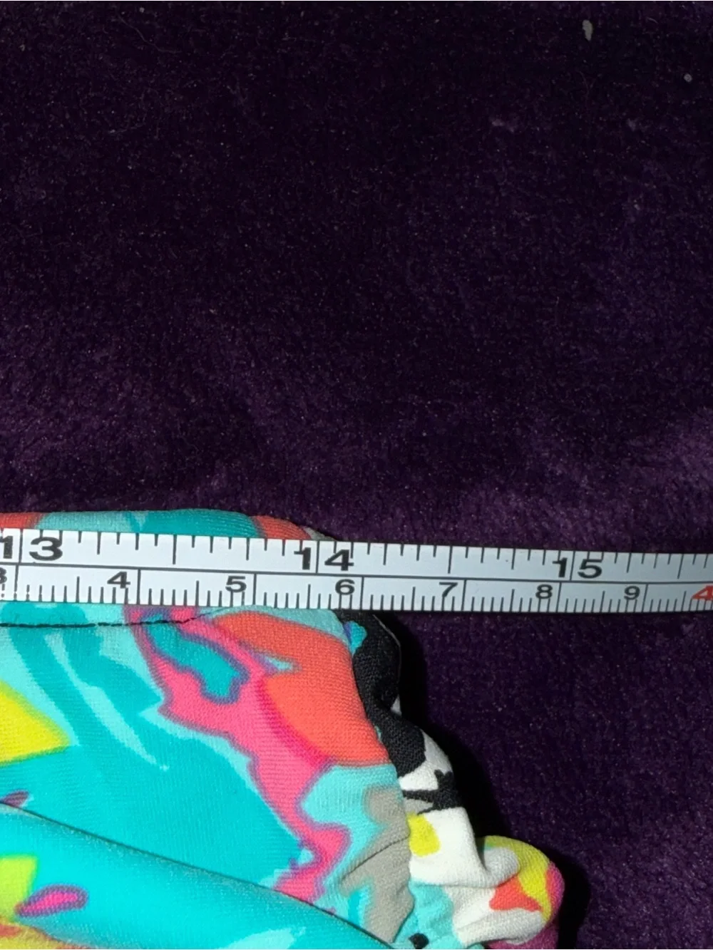 Kenneth Cole Reaction Teal Swimwear with Multicolor Trim - Picture 7 of 9